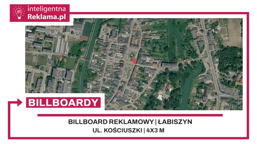 Lokalizacja reklamowa w Łabiszyn przy ul. Kościuszki - powierzchnia 12 m²