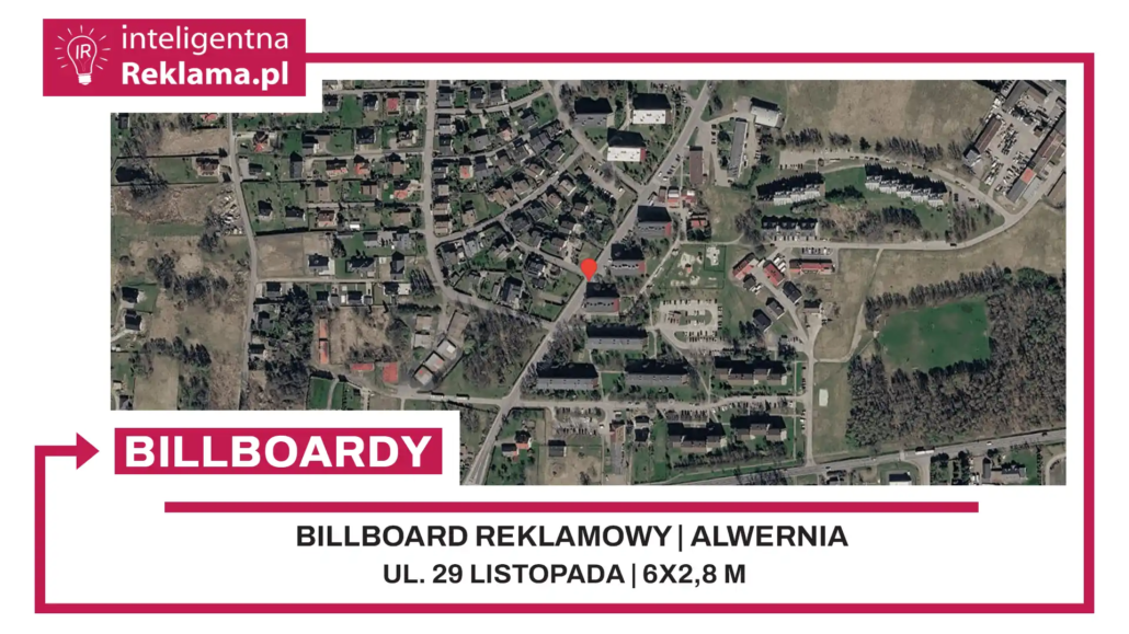 Lokalizacja reklamowa w Alwernia przy ul. 29 listopada - powierzchnia 16,8 m²