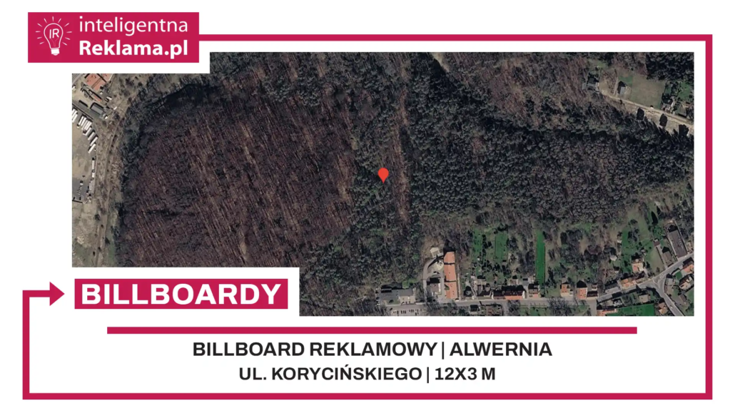 Lokalizacja reklamowa w Alwernia przy ul. Korycińskiego - powierzchnia 36 m²