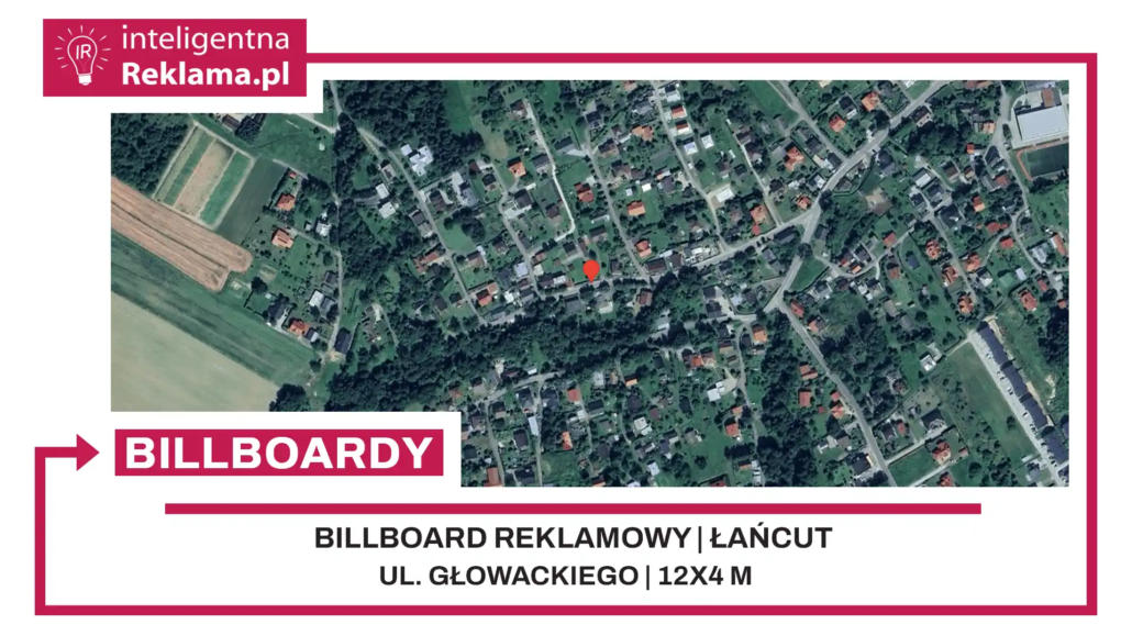 Lokalizacja reklamowa w Łańcut przy ul. Głowackiego - powierzchnia 48 m²