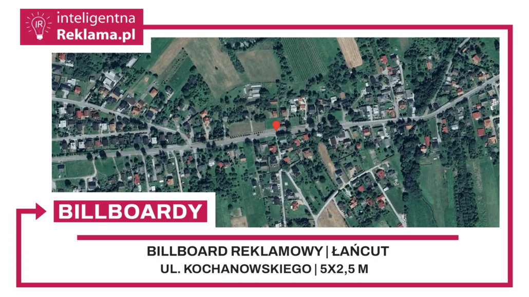 Lokalizacja reklamowa w Łańcut przy ul. Kochanowskiego - powierzchnia 12,5 m²