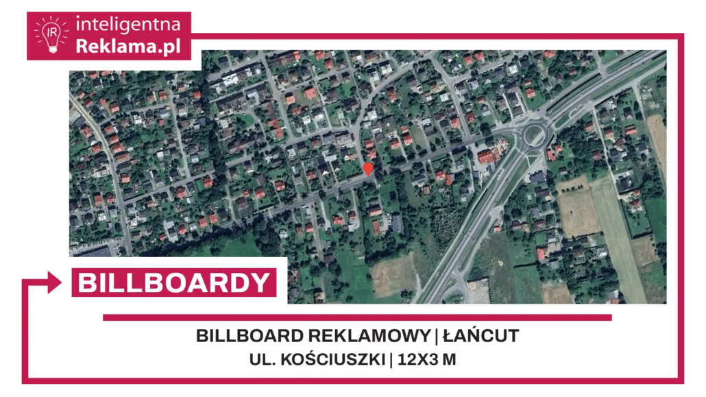 Lokalizacja reklamowa w Łańcut przy ul. ul. Kościuszki - powierzchnia 36 m²