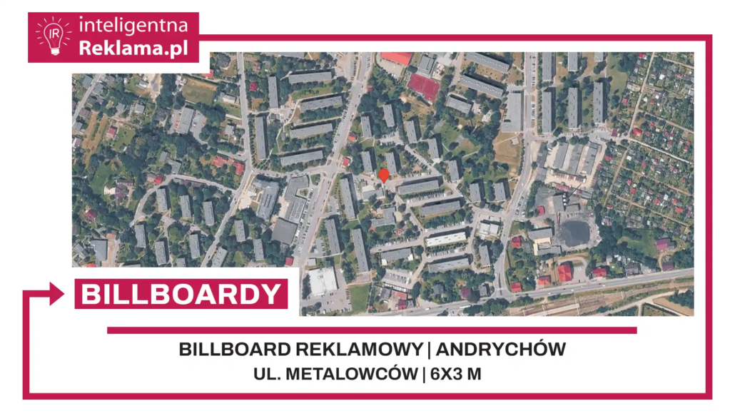 Lokalizacja reklamowa w Andrychów przy ul. Metalowców - powierzchnia 18 m²