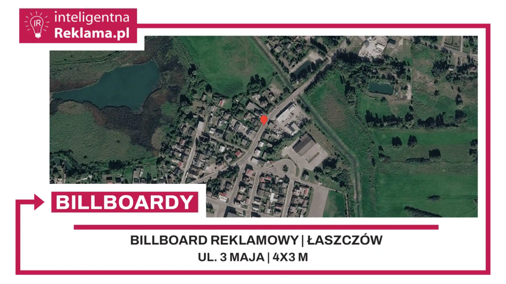 Lokalizacja reklamowa w Łaszczów przy ul. 3 maja - powierzchnia 12 m²