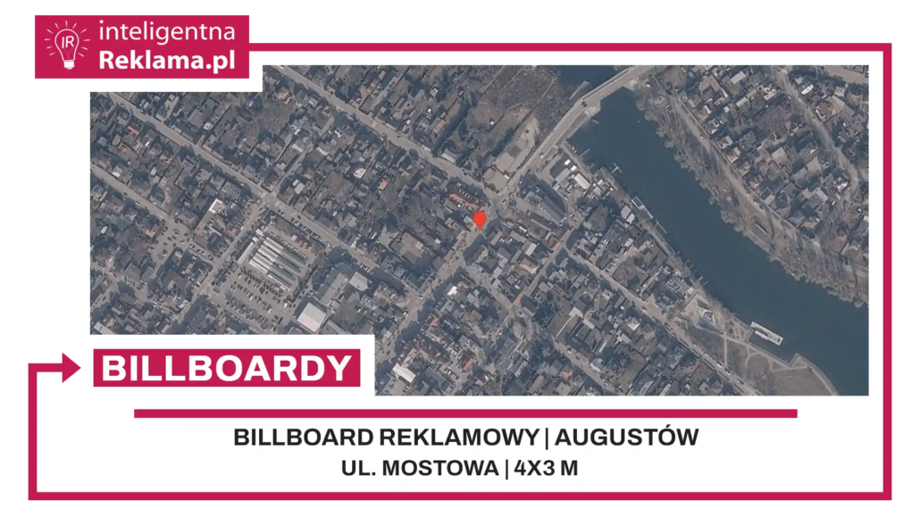 Lokalizacja reklamowa w Augustów przy ul. ul. Mostowa - powierzchnia 12 m²