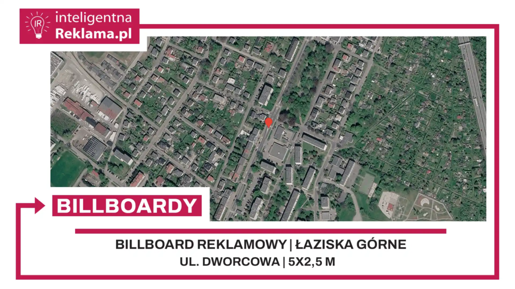Lokalizacja reklamowa w Łaziska Górne przy ul. Dworcowa - powierzchnia 12,5 m²