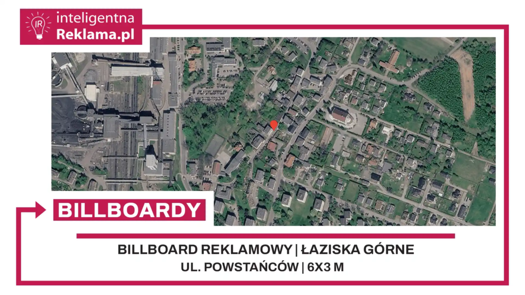 Lokalizacja reklamowa w Łaziska Górne przy ul. Powstańców - powierzchnia 18 m²
