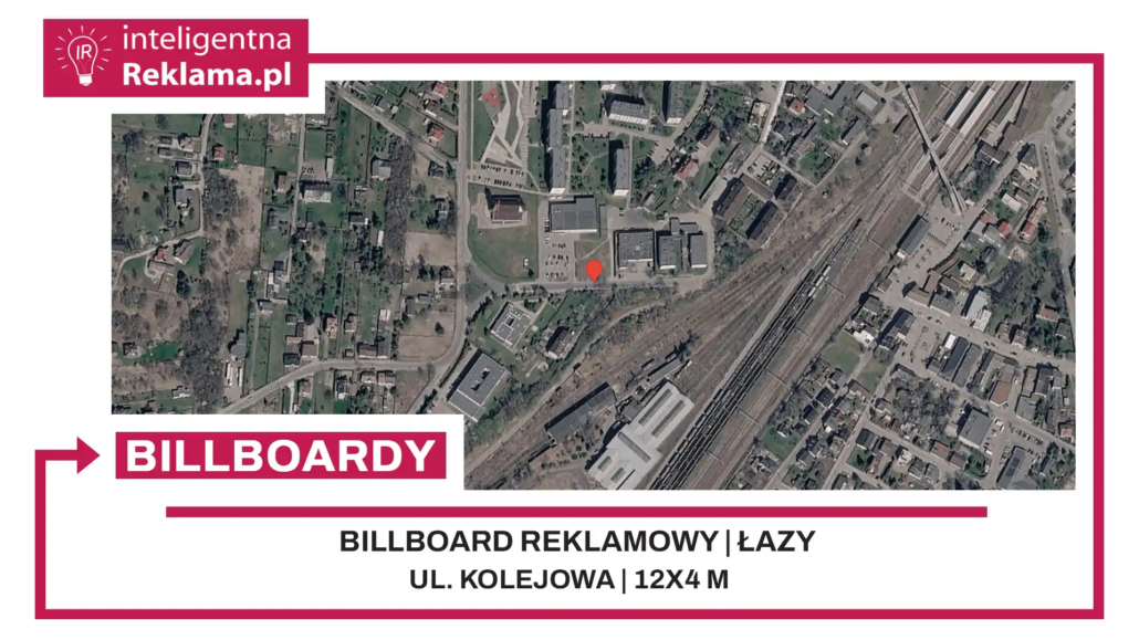 Lokalizacja reklamowa w Łazy przy ul. Kolejowa - powierzchnia 48 m²