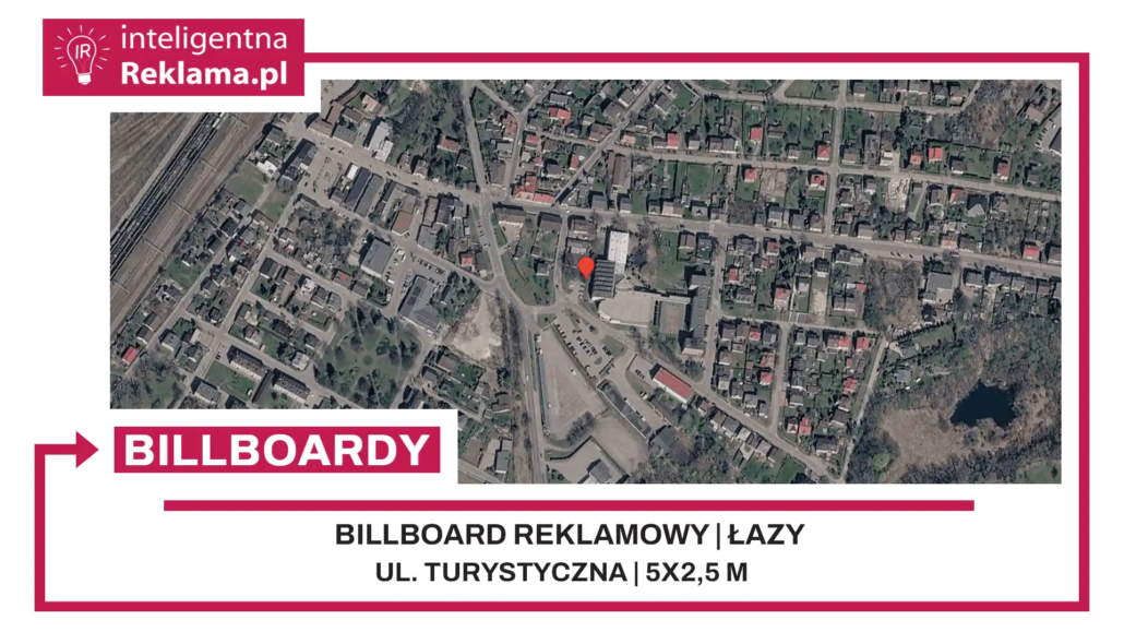 Lokalizacja reklamowa w Łazy przy ul. Turystyczna - powierzchnia 12,5 m²