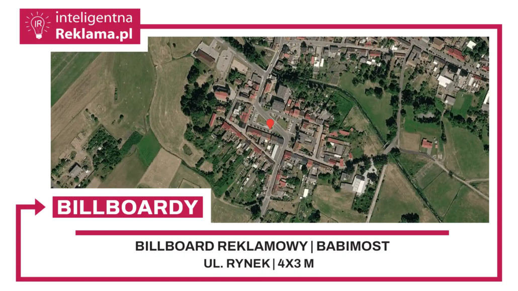 Lokalizacja reklamowa w Babimost przy ul. Rynek - powierzchnia 12 m²