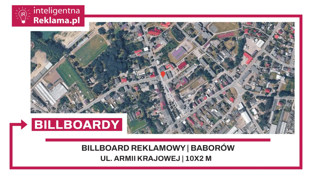 Lokalizacja reklamowa w Baborów przy ul. Armii Krajowej - powierzchnia 20 m²