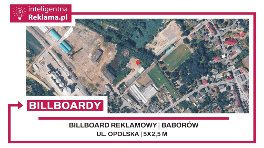Lokalizacja reklamowa w Baborów przy ul. Opolska - powierzchnia 12,5 m²