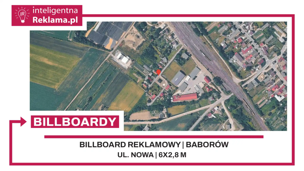 Lokalizacja reklamowa w Baborów przy ul. ul. Nowa - powierzchnia 16,8 m²