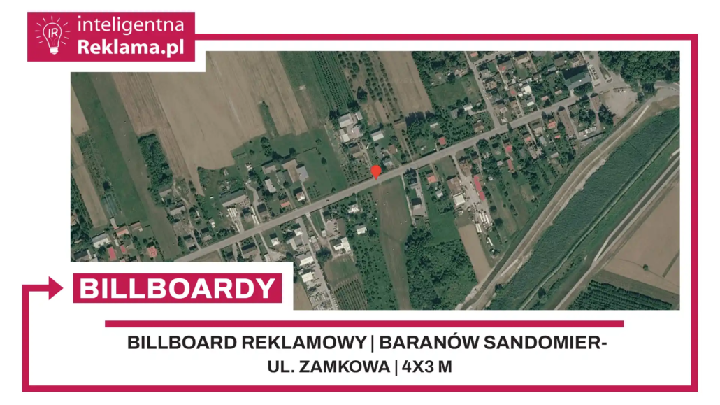 Lokalizacja reklamowa w Baranów Sandomierski przy ul. ul. Zamkowa - powierzchnia 12 m²
