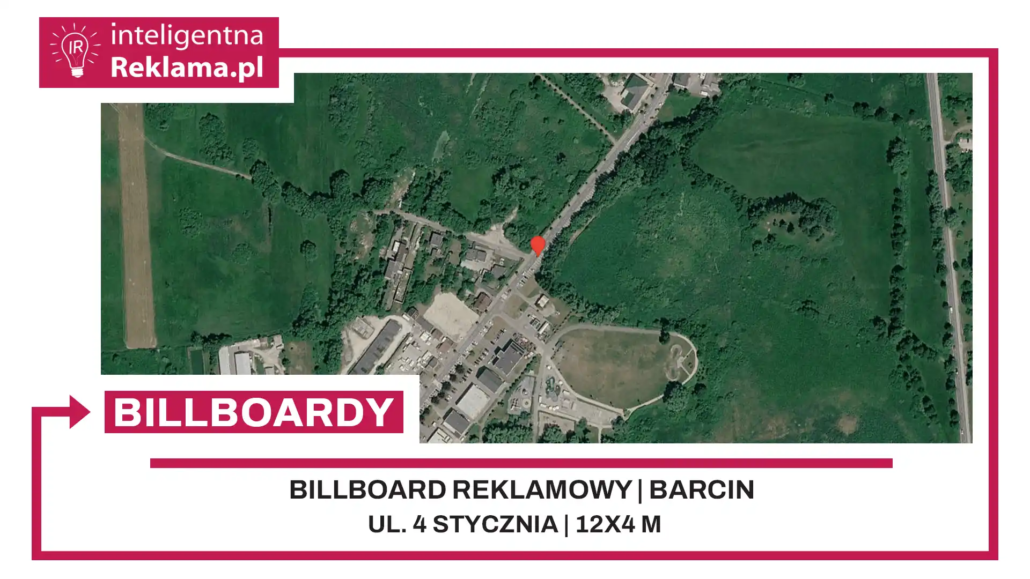 Lokalizacja reklamowa w Barcin przy ul. ul. 4 Stycznia - powierzchnia 48 m²