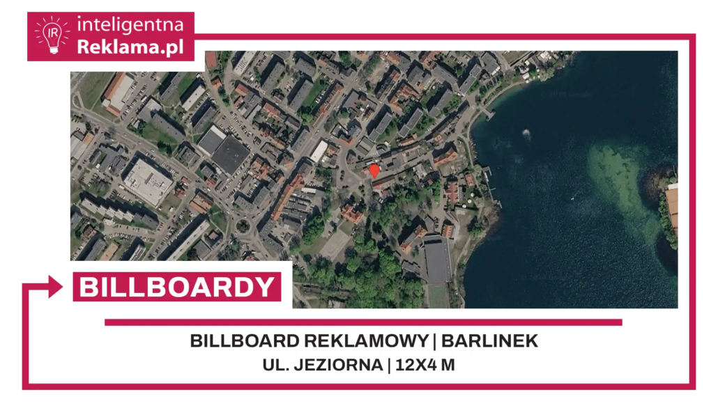 Lokalizacja reklamowa w Barlinek przy ul. ul. Jeziorna - powierzchnia 48 m²