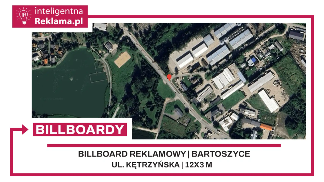 Lokalizacja reklamowa w Bartoszyce przy ul. Kętrzyńska - powierzchnia 36 m²