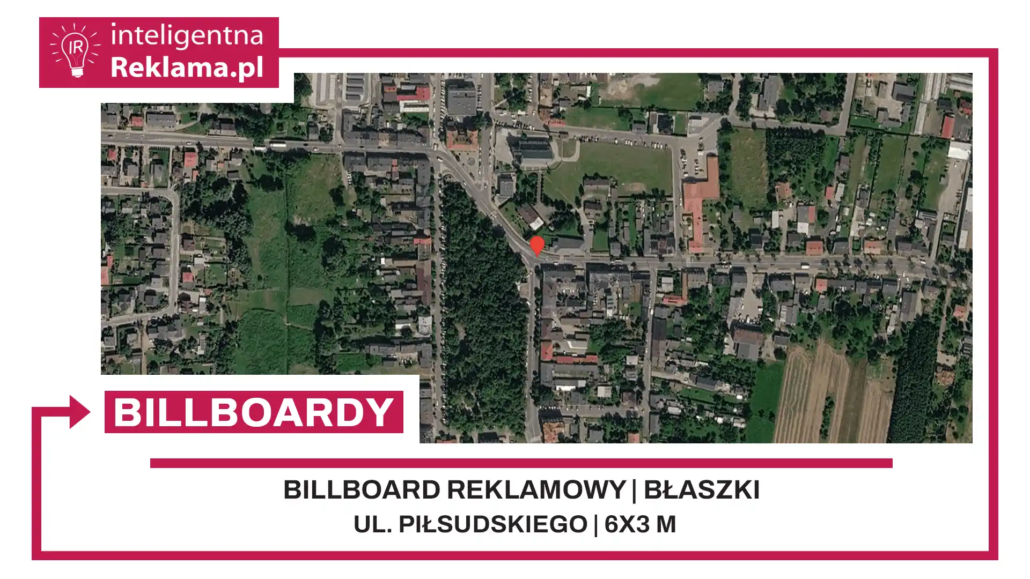 Lokalizacja reklamowa w Błaszki przy ul. Piłsudskiego - powierzchnia 18 m²