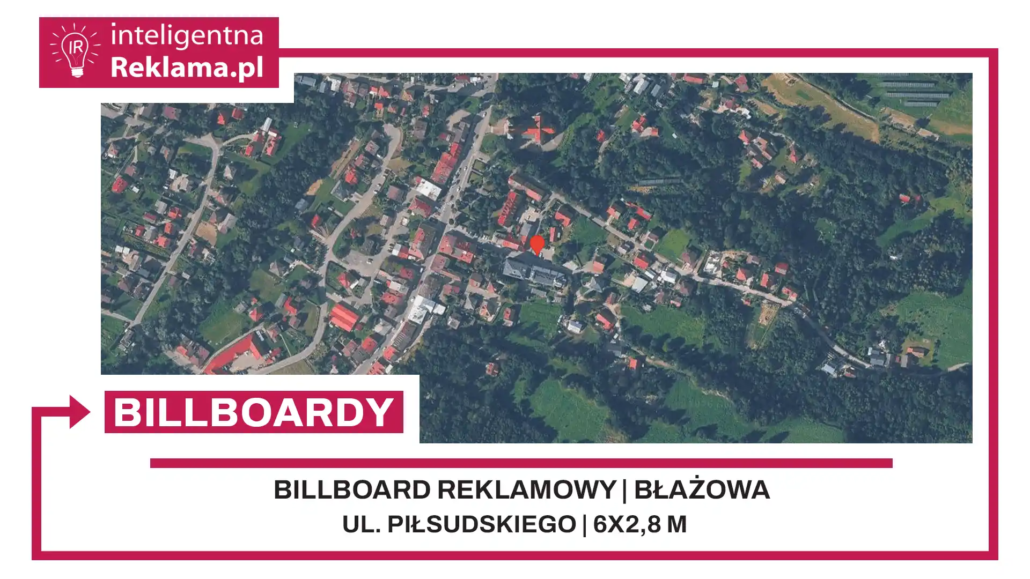 Lokalizacja reklamowa w Błażowa przy ul. Piłsudskiego - powierzchnia 16,8 m²