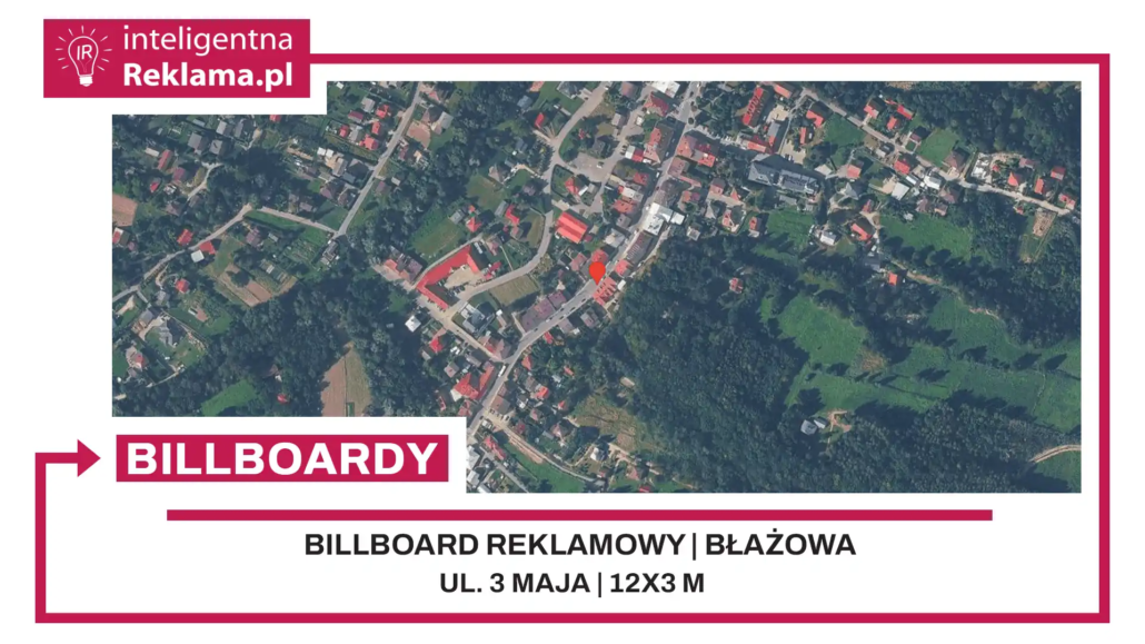 Lokalizacja reklamowa w Błażowa przy ul. ul. 3 Maja - powierzchnia 36 m²