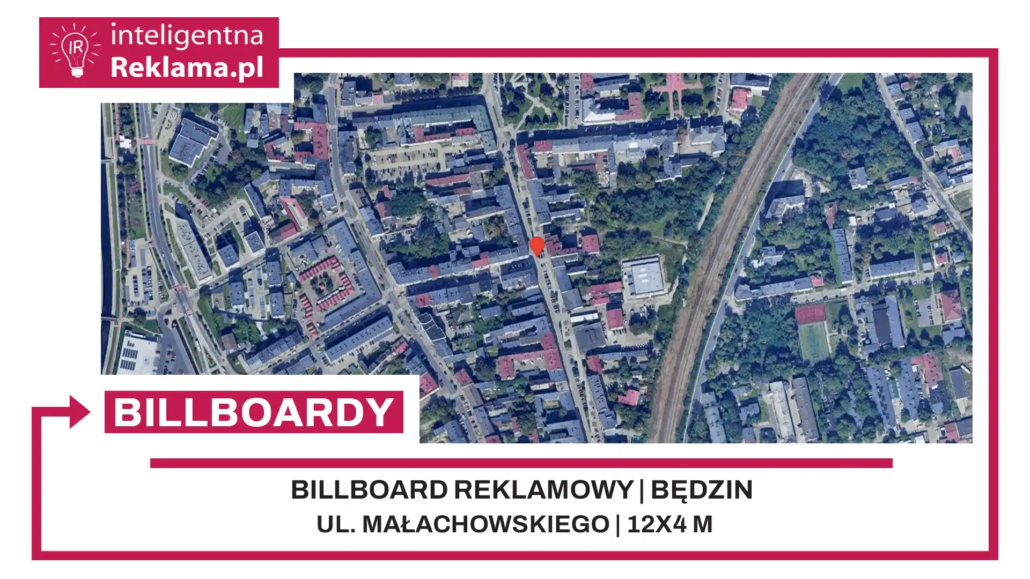 Lokalizacja reklamowa w Będzin przy ul. ul. Małachowskiego - powierzchnia 48 m²