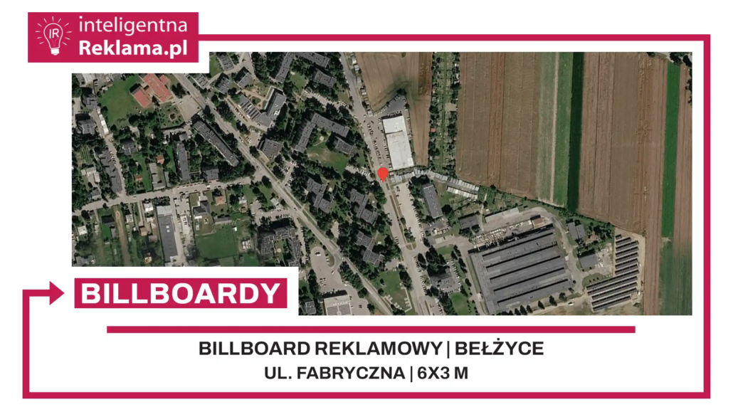 Lokalizacja reklamowa w Bełżyce przy ul. Fabryczna - powierzchnia 18 m²