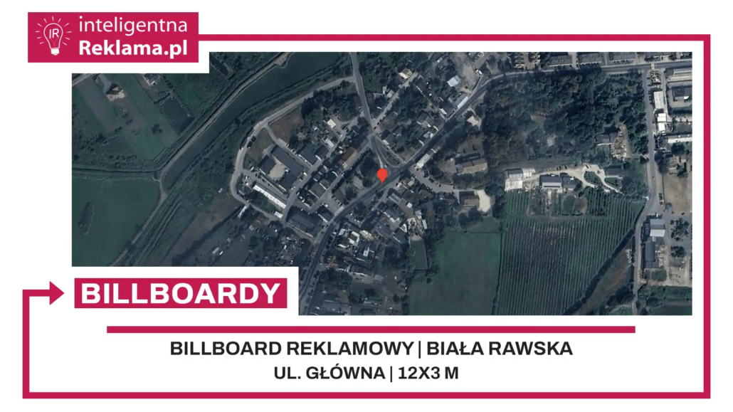Lokalizacja reklamowa w Biała Rawska przy ul. Główna - powierzchnia 36 m²
