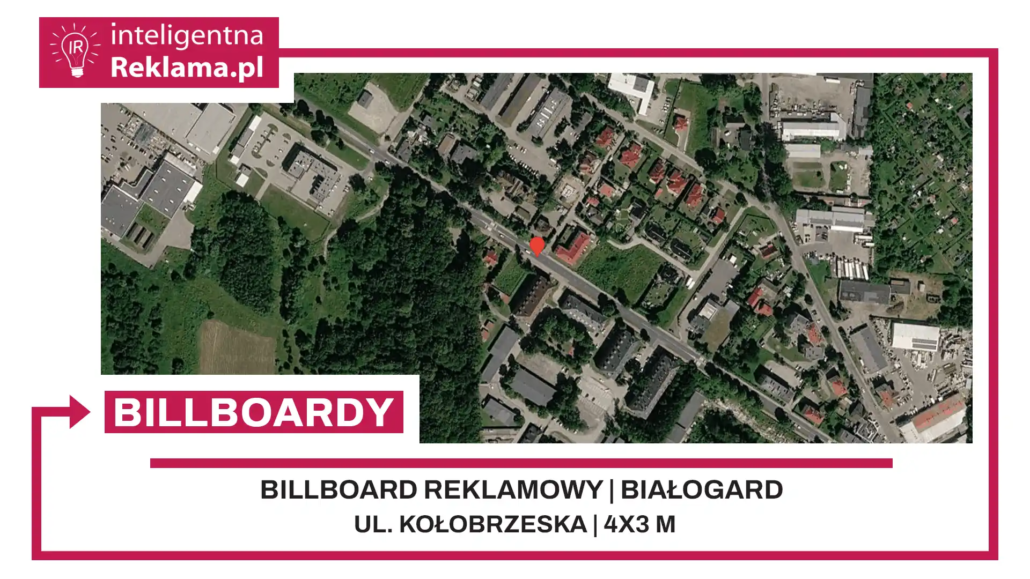 Lokalizacja reklamowa w Białogard przy ul. Kołobrzeska - powierzchnia 12 m²