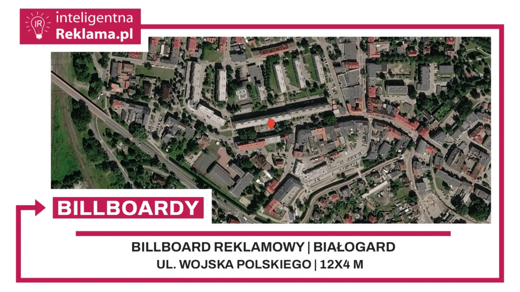 Lokalizacja reklamowa w Białogard przy ul. Wojska Polskiego - powierzchnia 48 m²