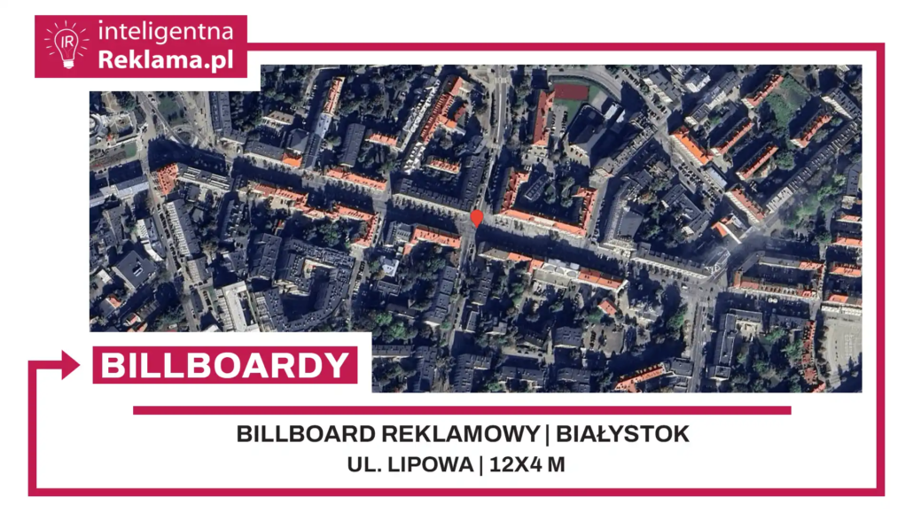 Lokalizacja reklamowa w Białystok przy ul. ul. Lipowa - powierzchnia 48 m²