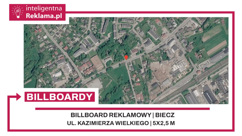 Lokalizacja reklamowa w Biecz przy ul. Kazimierza Wielkiego - powierzchnia 12,5 m²