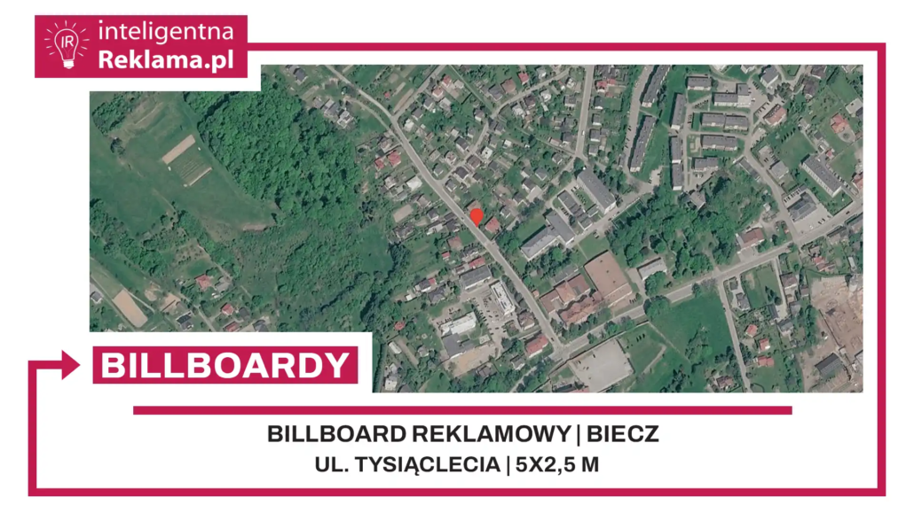 Lokalizacja reklamowa w Biecz przy ul. ul. Tysiąclecia - powierzchnia 12,5 m²