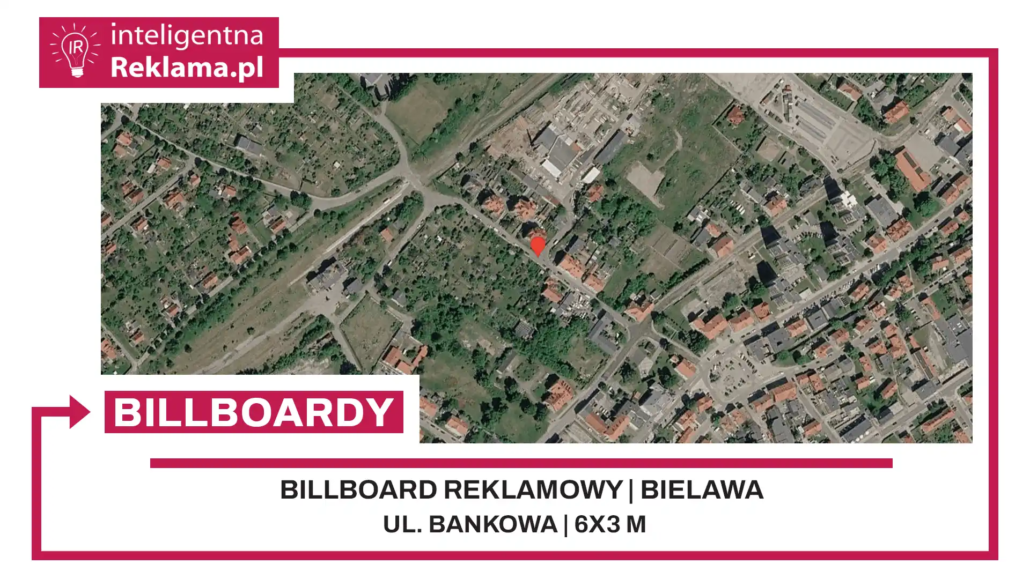 Lokalizacja reklamowa w Bielawa przy ul. Bankowa - powierzchnia 18 m²