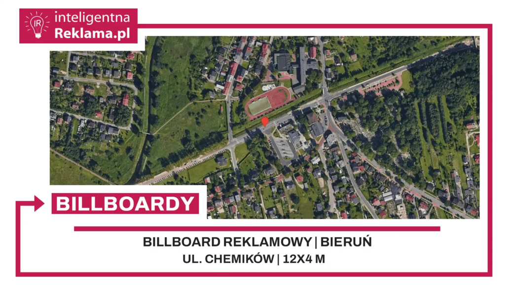 Lokalizacja reklamowa w Bieruń przy ul. Chemików - powierzchnia 48 m²