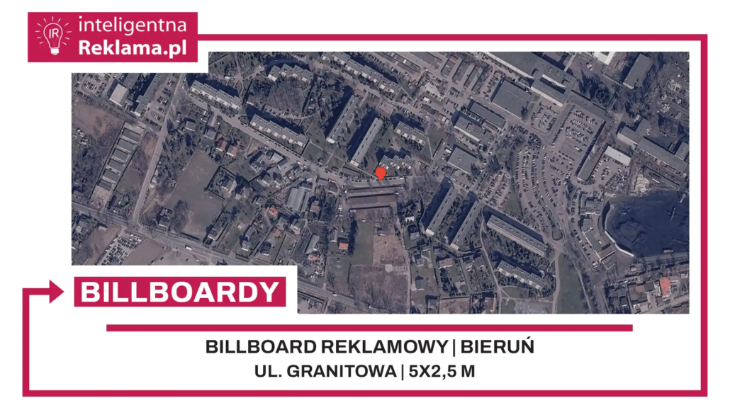 Lokalizacja reklamowa w Bieruń przy ul. Granitowa - powierzchnia 12,5 m²