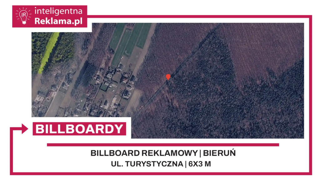 Lokalizacja reklamowa w Bieruń przy ul. Turystyczna - powierzchnia 18 m²