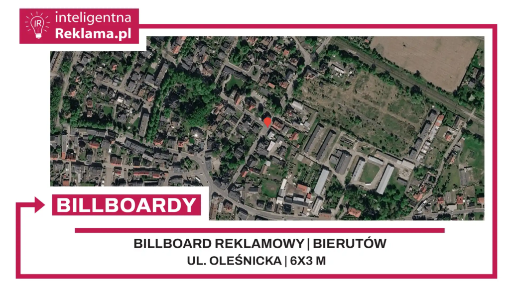 Lokalizacja reklamowa w Bierutów przy ul. Oleśnicka - powierzchnia 18 m²