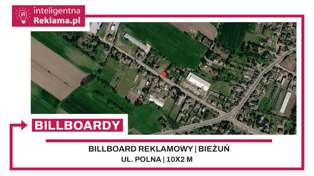 Lokalizacja reklamowa w Bieżuń przy ul. Polna - powierzchnia 20 m²