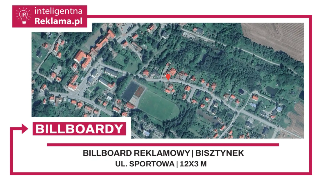 Lokalizacja reklamowa w Bisztynek przy ul. ul. Sportowa - powierzchnia 36 m²