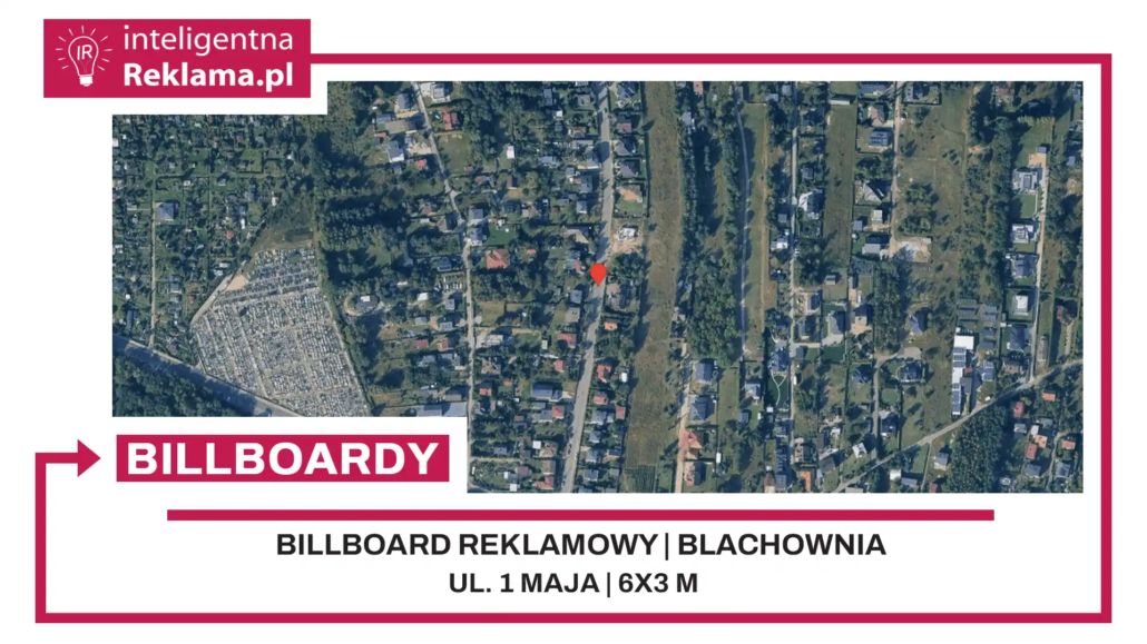Lokalizacja reklamowa w Blachownia przy ul. 1 maja - powierzchnia 18 m²
