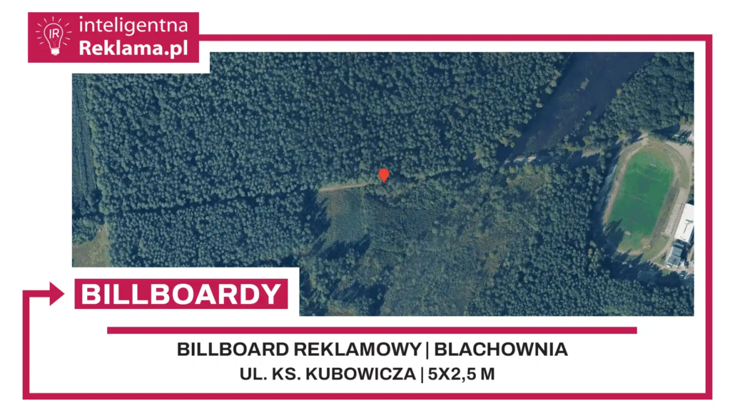 Lokalizacja reklamowa w Blachownia przy ul. Ks. Kubowicza - powierzchnia 12,5 m²