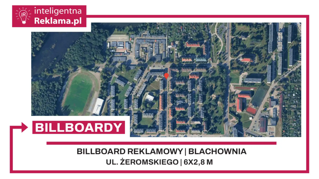 Lokalizacja reklamowa w Blachownia przy ul. Żeromskiego - powierzchnia 16,8 m²