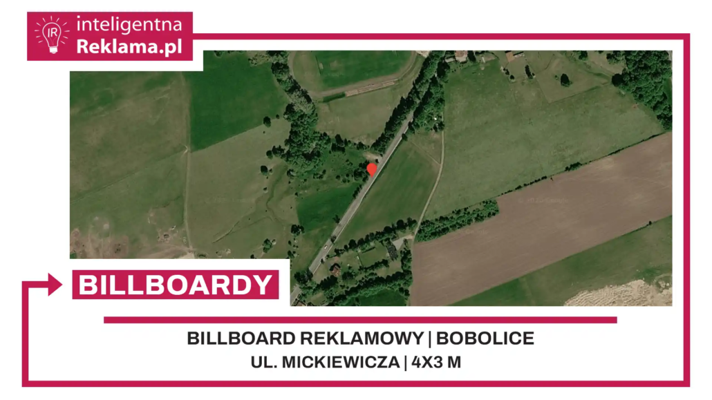 Lokalizacja reklamowa w Bobolice przy ul. Mickiewicza - powierzchnia 12 m²