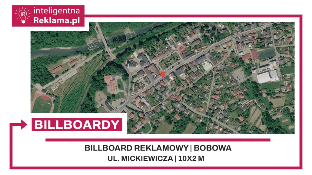 Lokalizacja reklamowa w Bobowa przy ul. Mickiewicza - powierzchnia 20 m²