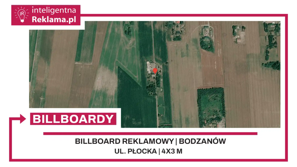 Lokalizacja reklamowa w Bodzanów przy ul. Płocka - powierzchnia 12 m²