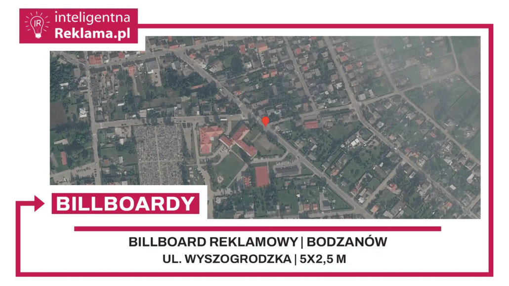 Lokalizacja reklamowa w Bodzanów przy ul. ul. Wyszogrodzka - powierzchnia 12,5 m²