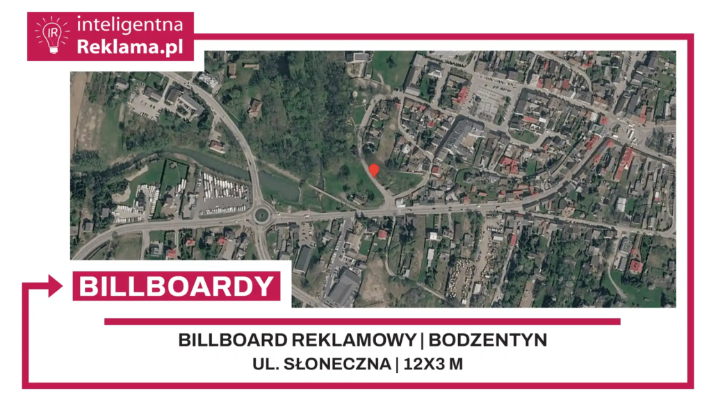 Lokalizacja reklamowa w Bodzentyn przy ul. Słoneczna - powierzchnia 36 m²