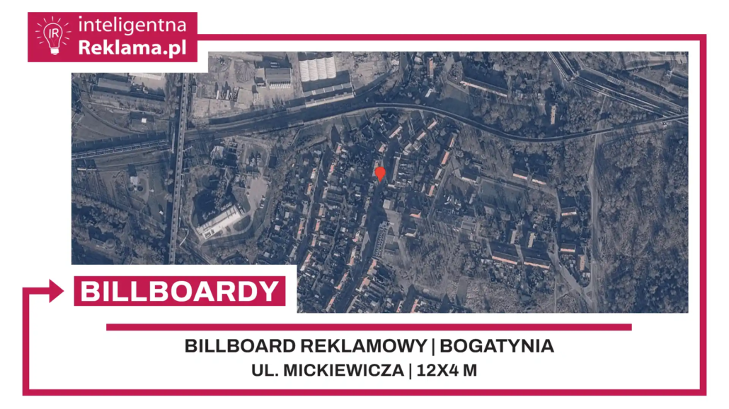 Lokalizacja reklamowa w Bogatynia przy ul. Mickiewicza - powierzchnia 48 m²
