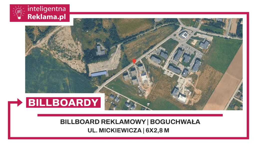 Lokalizacja reklamowa w Boguchwała przy ul. Mickiewicza - powierzchnia 16,8 m²