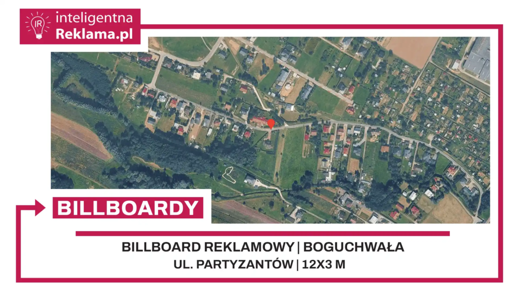 Lokalizacja reklamowa w Boguchwała przy ul. Partyzantów - powierzchnia 36 m²